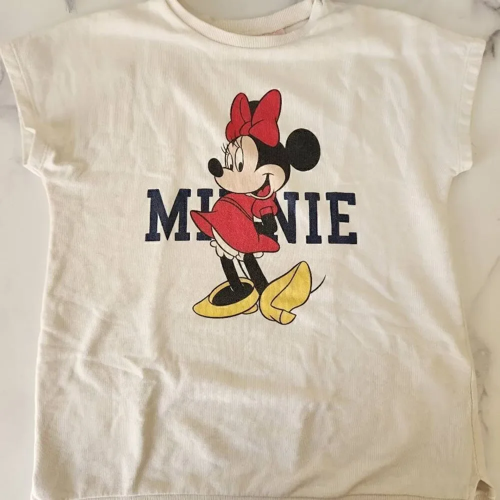Zara minnie mouse disney cotton dress toddler girls 4-5 toddler sweater swim sho